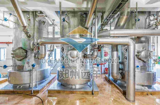 Equipamento ISO9001 da refinação de óleo comestível do PLC 500TPD para o processamento do óleo de feijão de soja