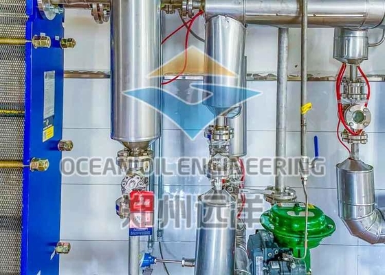 Planta automática de refino de óleo vegetal ISO9001 304 500TPD para óleo de gérmen de milho
