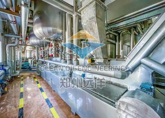 Máquina da extração do óleo de palma do sistema de controlo do PLC com aquecimento de vapor para a refeição mais