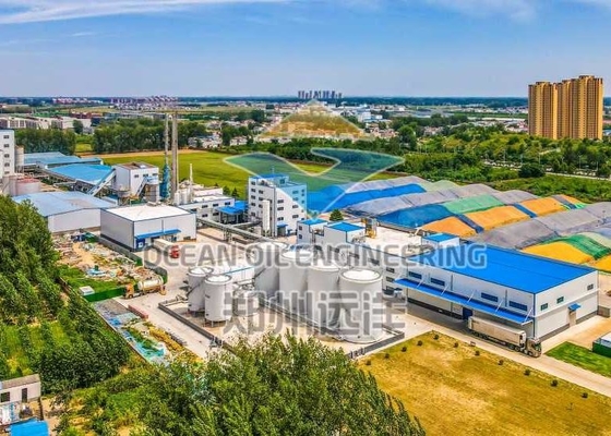 10-500 toneladas/dia Equipamento de produção de biodiesel Processo de destilação e esterificação de ácidos graxos