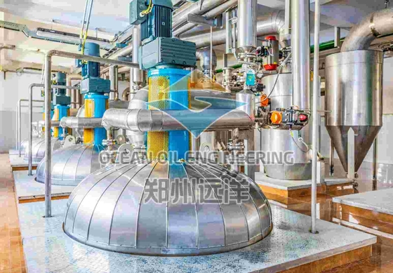 Plantas de refinação de óleo comestível de sementes de chá Fase 3 contínua 220V/380V 10-5000 TPD