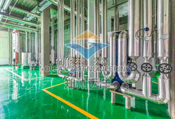 Equipamento de fraccionamento de diâmetro de bocal DN100 com camada de isolamento de 50 mm para refino de petróleo