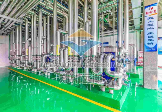 Preprocessamento automático completo do óleo de palma com sistema de controlo PLC/DCS