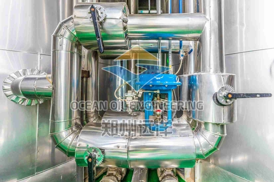 Máquina de pré-tratamento de óleo de 1500 toneladas para temperatura personalizada com secador de componentes de núcleo