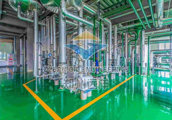 Seção desodorizante Processo de refino químico para óleo comestível ecológico