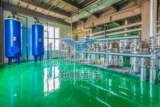 Equipamento de refino de óleo comestível de controlo PLC 200 - 500TPD Capacidade Certificação ISO9001