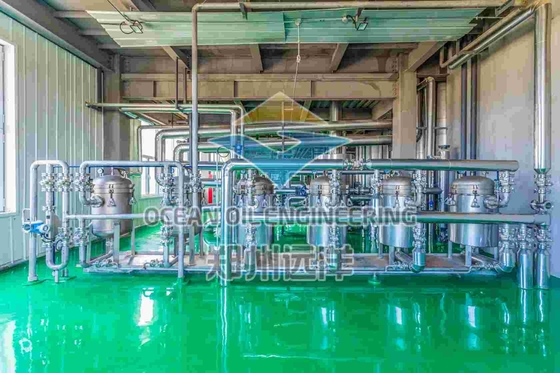 Equipamento de biodiesel de aço inoxidável 380V Refrigeração por água de tensão
