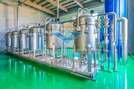 Equipamento de refino de óleo comestível certificado ISO9001 Produção 500-1000T/D