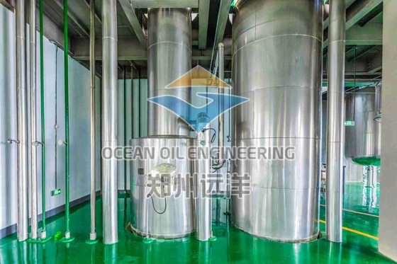 Instalação de fraccionamento energéticamente eficiente DN100 para processamento de óleo de palma