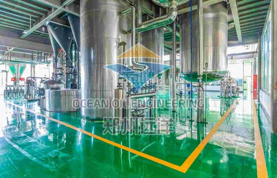 SS304 Rotação da planta de extracção de óleo Processamento de resfriamento por água simplificado