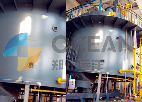 Gire a extração completa solvente da estrutura simples da planta do farelo de arroz do extrator