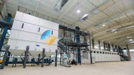 Linha de produção automática do óleo do equipamento de processamento 1000TPD do óleo comestível da fibra de vidro