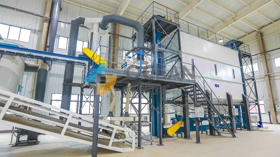 Refinação física química de dobra bruta da planta de refinaria de petróleo