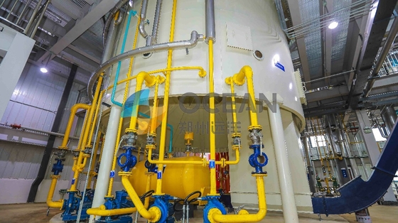 Refinação física química de dobra bruta da planta de refinaria de petróleo