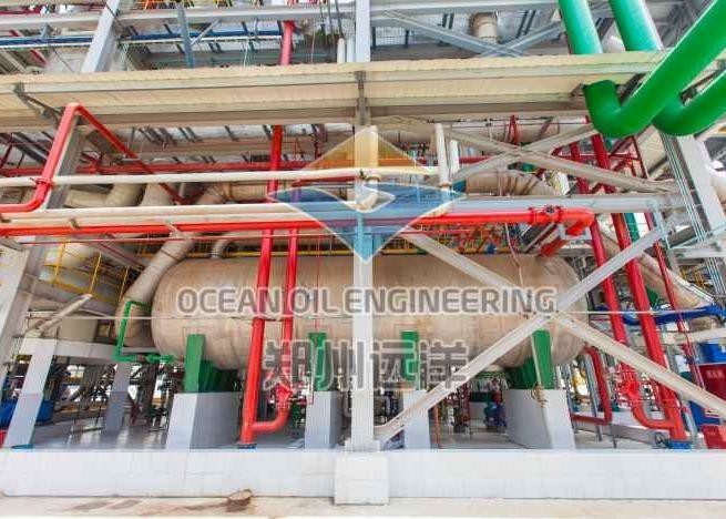 Equipamento refinador do exame do óleo 500TPD comestível para a linha de produção de petróleo do farelo de arroz