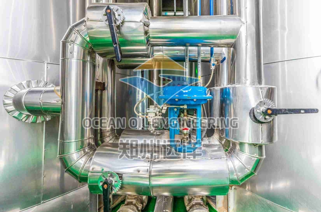 Máquina de pré-tratamento de óleo de 1500 toneladas para temperatura personalizada com secador de componentes de núcleo