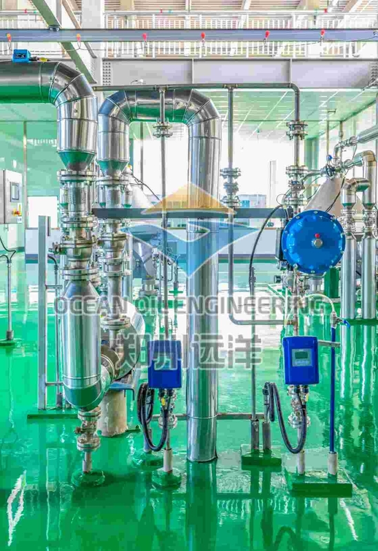 Instalação de fraccionamento de temperatura 200C API 650 para óleo de palma com pressão de 0,3MPa